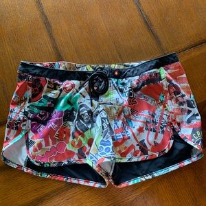Graffiti Reebok Shorts